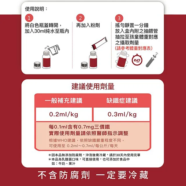 【虹錡生技】新鐵多滴液 SiderAL Gocce P(4.5g*1瓶 給寶貝好吸收的鐵/無添加防腐劑)