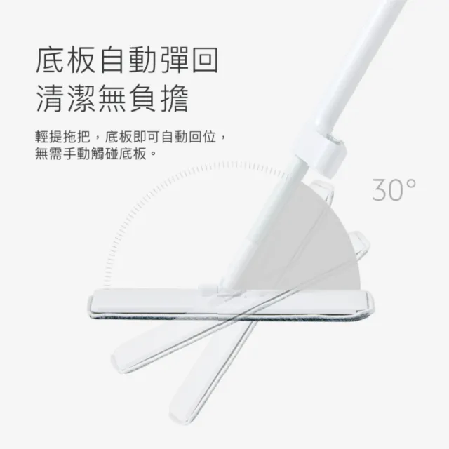 【PERCENT 百潔】QUICK MOP 免手洗高效平板拖把 短柄除塵滾輪 除塵紙