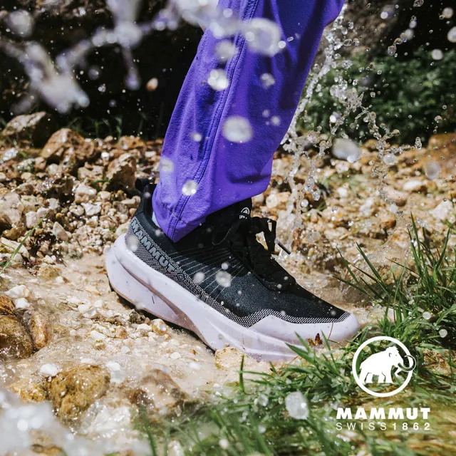 【Mammut 長毛象官方直營】Aenergy Mtn Low Gore-Tex 防水低筒越野健行鞋 女款 黑/紫風輪 #3030-05310