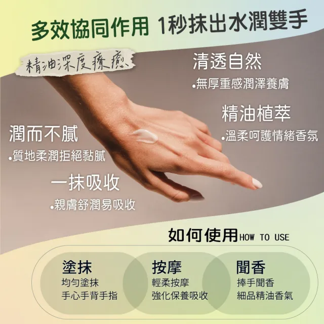 【AUS LIFE 澳思萊】植物精油護手霜6入禮盒組 多款任選(贈LV提袋款型法國皂)