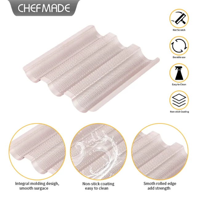 【Chefmade 學廚】法國麵包冷卻架晾網(WK9083法國麵包架-小號)