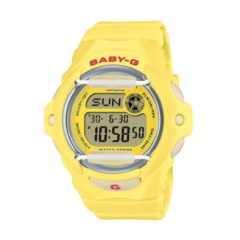 【CASIO 卡西歐】BABY-G  繽紛夢幻 200米防水 休閒數位  電子手錶42.6mm(BG-169CH-9)