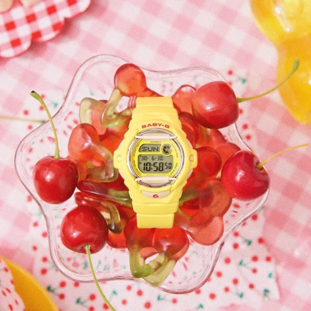 【CASIO 卡西歐】BABY-G  繽紛夢幻 200米防水 休閒數位  電子手錶42.6mm(BG-169CH-9)