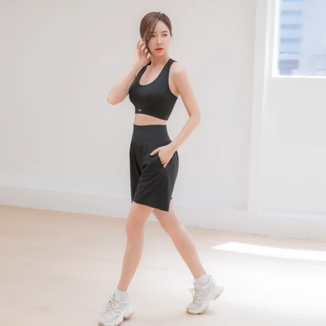 【BODYAIR】任2入 高包腰腹彈力五分闊腿褲(瑜珈.運動.慢跑.透氣.舞蹈.運動褲)