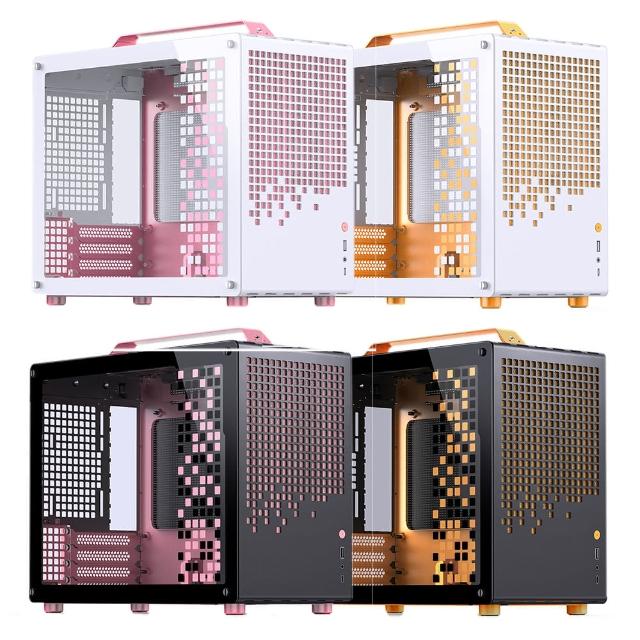 【JONSBO 喬思伯】Z20 撞色限量版機殼(MATX/玻璃側板/240水冷/提把可拆/內建顯卡支架/長顯卡/ATX SFX)