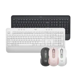 【Logitech 羅技】K650無線鍵盤 + M750L 大手版多工靜音無線滑鼠