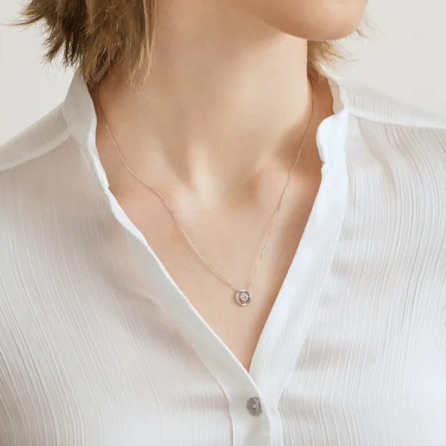 【點睛品】GIA 50分 鑽之頌 18K金鑽石項鍊