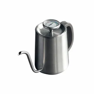 【Driver】卓越感溫細口壺-600ml(防燙矽膠握把 手沖壺 咖啡壺 防水溫度計 咖啡器具 手沖咖啡)