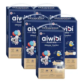 【Aiwibi 愛薇彼】夜用甄柔瞬吸 褲型紙尿褲x2箱出 M-XXL(褲型/紙尿褲/尿布/2箱共10包)