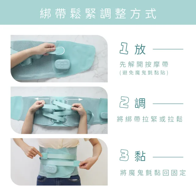【KINYO】免持舒緩護腰按摩帶 護腰帶(震動按摩 + 3段熱敷  IAM-2711)