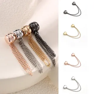 【ANGEL】典雅心型磁吸式多功能頭巾圍巾絲巾扣衣角扣(4色可選)