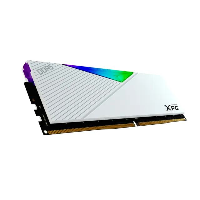 【ADATA 威剛】LANCER RGB DDR5 6000 32GBx2 電競桌上型記憶體 白 (AX5U6000C3032G-DCLARWH)