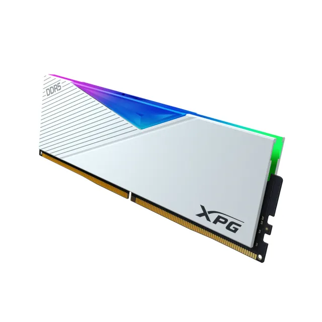 【ADATA 威剛】LANCER RGB DDR5 6000 32GBx2 電競桌上型記憶體 白 (AX5U6000C3032G-DCLARWH)