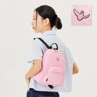 【Mark Gonzales官方旗艦】刺繡小天使迷你後背包-粉紅色