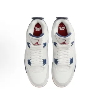 【NIKE 耐吉】Nike SB Air Jordan 4 Navy 白藍 聯名款 耐磨 高幫 男鞋 女鞋 籃球鞋 休閒鞋 DR5415-100