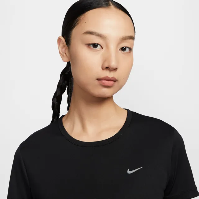 【NIKE 耐吉】短袖上衣 女 訓練 慢跑 AS W NK TEMPO DF SS TOP 黑 HQ0649-010