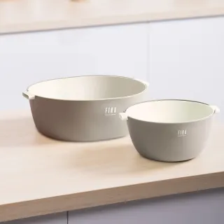 【NEOFLAM】FIKA系列極簡瀝水籃(大+小)