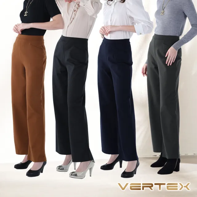 【VERTEX】100%日本製寬版暖織美型褲(黑灰/藍/綠/咖)