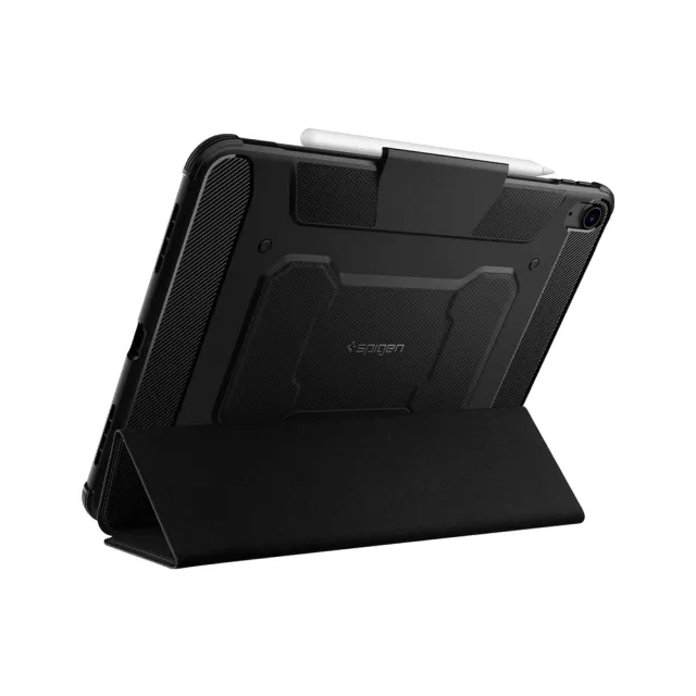 【Spigen】iPad Air 11吋2025/2024/10.9吋2022/2020 Rugged Armor Pro Black-軍規防摔保護殼