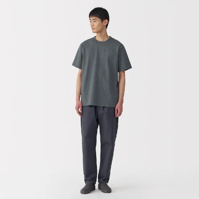 【MUJI 無印良品】男水洗粗織圓領短袖T恤(共7色)