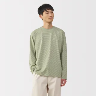 【MUJI 無印良品】男天竺圓領長袖T恤(共4色)