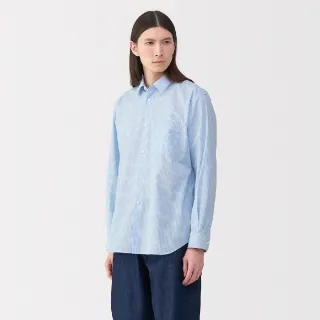 【MUJI 無印良品】男平織布標準領襯衫(共4色)