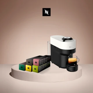 【Nespresso】臻選厚萃Vertuo POP膠囊咖啡機_多色任選(晨間美式50顆組/送禮/入厝/義式/冷萃)