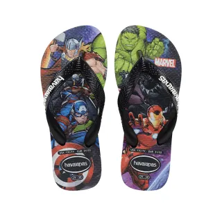 【havaianas 哈瓦仕】拖鞋 童鞋 兒童 漫威英雄 Kids Top Marvel Ii 藍 4148300-0090K(哈瓦士)