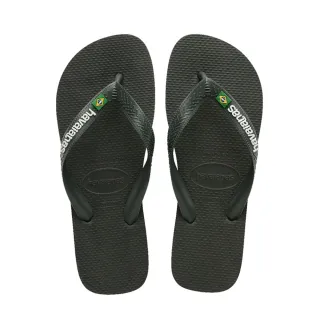 【havaianas 哈瓦仕】拖鞋 男鞋 女鞋 夾腳拖 巴西國旗 Brasil Logo 綠 4110850-5983U(哈瓦士)