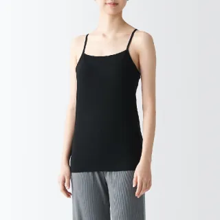 【MUJI 無印良品】女棉混蠶絲可拆罩杯式細肩帶(共3色)