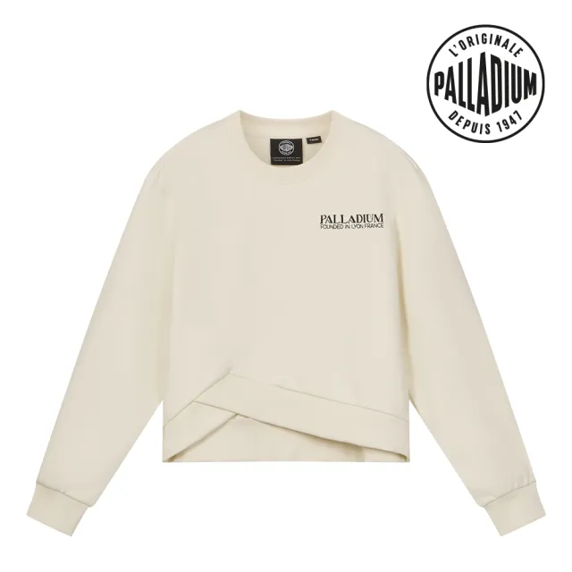 【Palladium】LOGO圓領不規則下擺衛衣-女裝-兩色任選