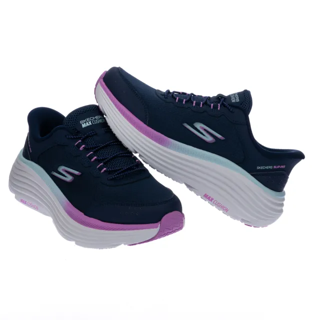 【SKECHERS】女鞋 慢跑系列 慢跑鞋 瞬穿舒適科技 GO RUN MAX CUSHIONING ENDEAVOUR 寬楦款(129474WNVPR)