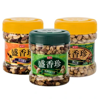 【盛香珍】開心果/無調味綜合果/綜合纖果X2桶組(堅果/果乾/零食)