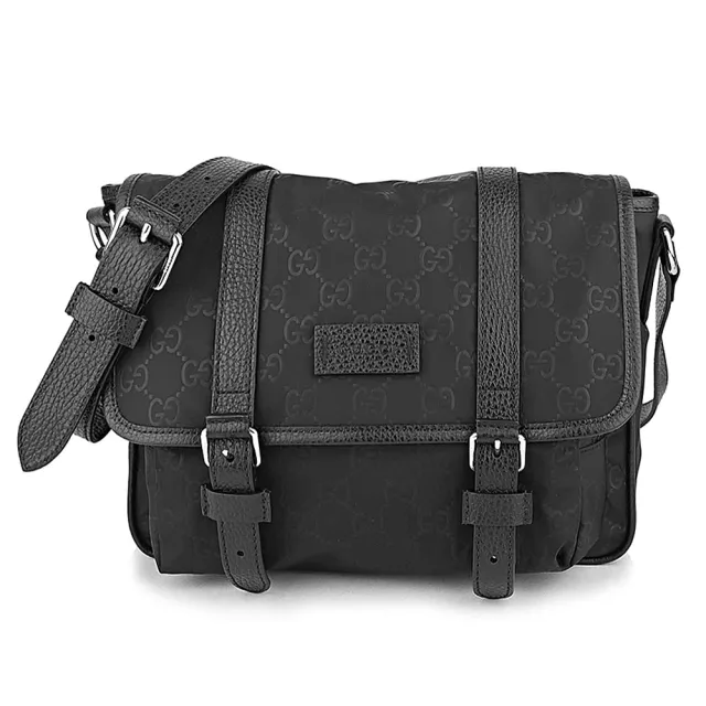 【GUCCI 古馳】經典GG LOGO牛皮飾邊購物包/郵差包(款式任選)