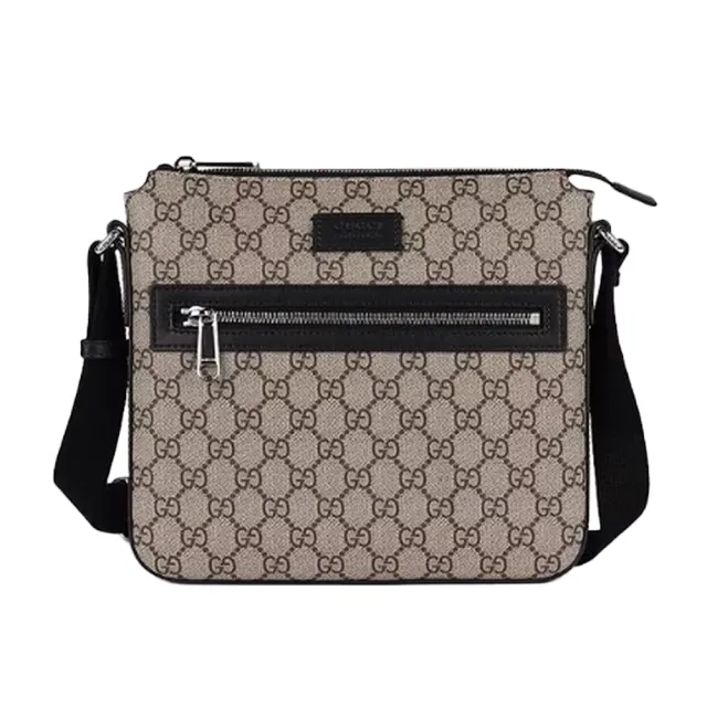 【GUCCI 古馳】經典GG LOGO牛皮飾邊購物包/郵差包(款式任選)