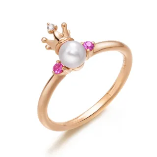 【點睛品】La Pelle 日本AKOYA珍珠寶石皇后戒指