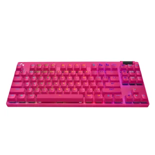 【Logitech G】PRO X TKL 無線機械式遊戲鍵盤(桃色)