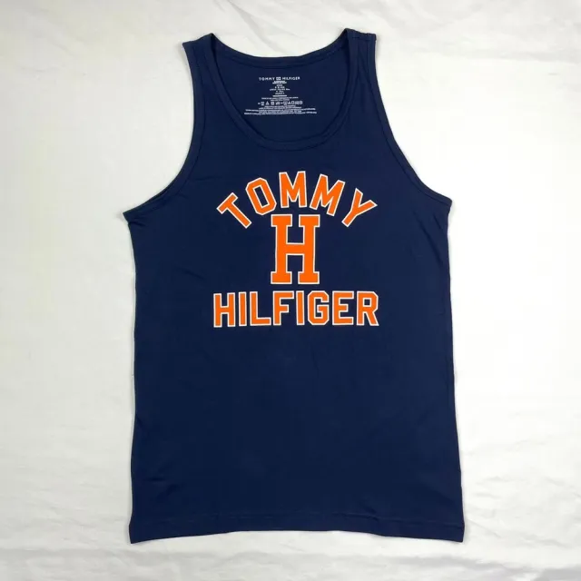 【Tommy Hilfiger】設計款 背心 湯米 無袖 男生上衣  大尺碼  細肩  純棉 保證正品(背心9806DB5)