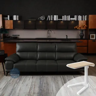 【TAHAN casa 大漢家具】諾姆二人沙發(含艾伯多功能可旋轉折疊邊几乙個)