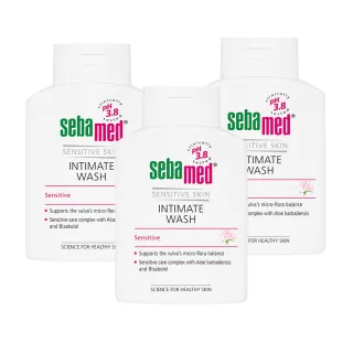 【SEBAMED 施巴】衛生護潔露200mlx3入(總代理)