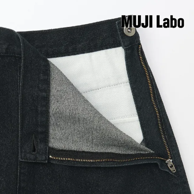 【MUJI 無印良品】MUJI Labo女和紙混丹寧裙