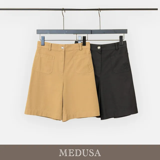 【MEDUSA 曼度莎】現貨-天絲刺繡口袋休閒短褲 - 2色（M-XL）｜女短褲 女休閒穿搭(601-72003)