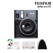【FUJIFILM 富士】instax mini 41 拍立得相機 原廠公司貨(10張底片束口袋相冊超值組合)