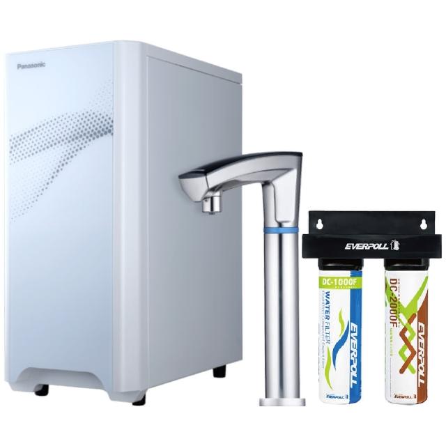 【Panasonic 國際牌】第二代觸控式冷熱飲水機 NC-ANX2+DCP-3000HA(搭配EVERPOLL DCP-3000HA軟水淨水設備)