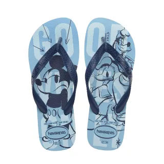 【havaianas 哈瓦仕】拖鞋 男鞋 女鞋 迪士尼 米奇 高飛 唐老鴨 Top Disney 藍 4139412-1056U(哈瓦士)