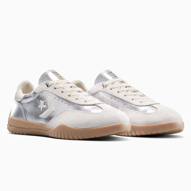【CONVERSE】RUN STAR TRAINER OX 低筒 流星復古運動鞋 休閒鞋 男鞋 女鞋 米 銀色(A15189C)