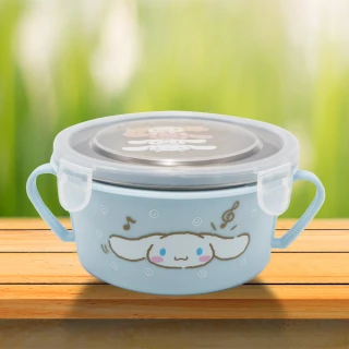 大耳狗喜拿-304不鏽鋼雙耳隔熱餐碗-2入(隔熱餐碗)