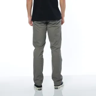 【JEEP】男裝 大腳怪織帶棉質長褲(灰色)