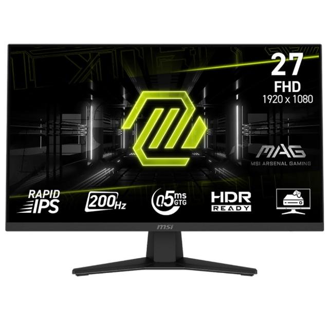 【MSI 微星】MAG 274F 27型 IPS FHD電競顯示器(200Hz/0.5ms GtG/AI Vision/護眼)