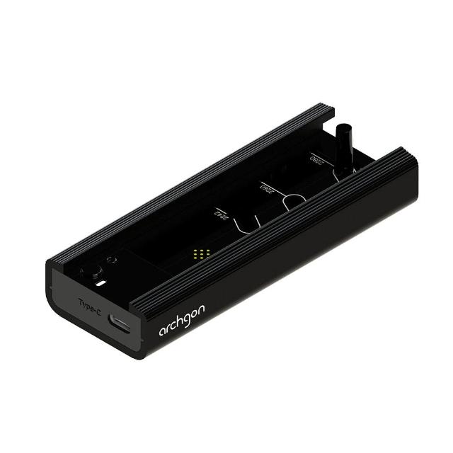【archgon 亞齊慷】通用M.2 NVMe/SATA M.2 2242/2260/2280 SSD外接盒(MSD-3100)